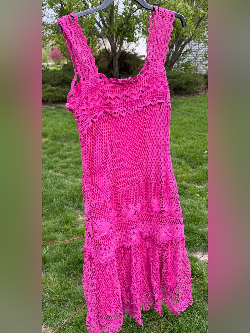 Farm Rio Pink Nautical Guipure Maxi
Dress - Picture 5 of 7